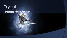  Presentation with passion - Slide deck featuring dance-is-her-passion-mixed background and a navy blue colored foreground