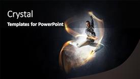  Presentation with passion - Cool new PPT layouts with dance-is-her-passion-mixed backdrop and a black colored foreground