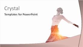  Presentation with passion - PPT theme consisting of dance is her passion background and a white colored foreground