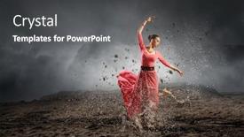  Presentation with passion - Amazing PPT layouts having dance-is-her-passion backdrop and a dark gray colored foreground