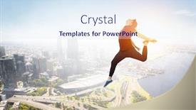  Presentation with dance - Slides having dance-is-his-world-mixed background and a sky blue colored foreground