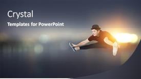  Presentation with dance - PPT layouts with dance-is-his-world-mixed background and a dark gray colored foreground