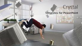  Presentation with dance - PPT layouts featuring dance-is-his-world-mixed background and a light gray colored foreground