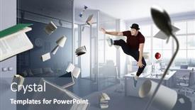  Presentation with astronaut in fantasy world mixed - Beautiful theme featuring dance-is-his-world-mixed backdrop and a gray colored foreground