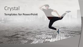  Presentation with dance - Audience pleasing slides consisting of dance-is-his-world-mixed backdrop and a light gray colored foreground