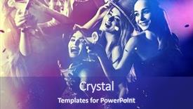  Presentation with night day - Audience pleasing slide deck consisting of dance party group people dancing backdrop and a navy blue colored foreground