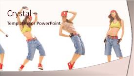  Presentation with hip hop - Presentation theme having dance school - photo set of attractive hip background and a lemonade colored foreground