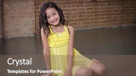  Presentation with punjabi dance - Cool new presentation theme with dancehall - cute young hispanic dancer backdrop and a violet colored foreground