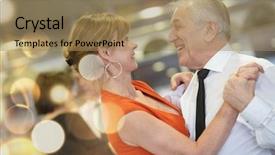  Presentation with dance beautiful couple dancing ballroom - Amazing PPT layouts having dancehall - romantic senior couple dancing together backdrop and a  colored foreground