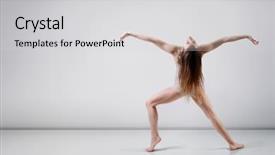  Presentation with teen girl - Theme with dancer - young beautiful teen girl background and a  colored foreground