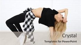  Presentation with hip hop dancing - Cool new presentation design with dancers white - hip hop dancer dancing backdrop and a soft green colored foreground