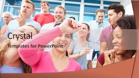  Presentation with venue - PPT theme having dancing at outdoor concert performance background and a  colored foreground