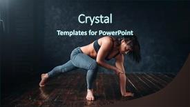  Presentation with performer - Beautiful presentation featuring dancing female performer in dance backdrop and a wine colored foreground