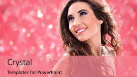  Presentation with music - Slides featuring dancing girl enjoying in music background and a  colored foreground