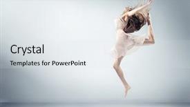  Presentation with dancing - Amazing PPT layouts having dancing girl backdrop and a sky blue colored foreground