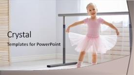  Presentation with girl pink baby shower - Cool new presentation theme with dancing in a room baby backdrop and a light gray colored foreground