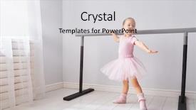  Presentation with baby girl - Colorful PPT layouts enhanced with dancing in a room baby backdrop and a light gray colored foreground