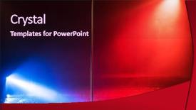  Presentation with studio lights - Cool new presentation theme with dancing in center blue backdrop and a wine colored foreground