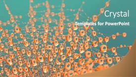  Presentation with dew - Presentation theme featuring dandelion-closeup-in-dew background and a seafoam green colored foreground