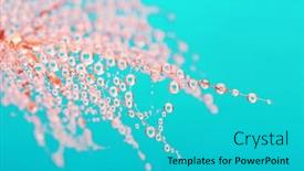  Presentation with dandelion - Slide deck with dandelion-flower-background-in-water background and a cyan colored foreground