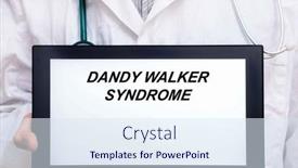  Presentation with walker - Slides enhanced with dandy-walker-syndrome-doctor background and a sky blue colored foreground