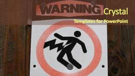  Presentation with high voltage - Presentation having keeping current - danger high voltage background and a tawny brown colored foreground