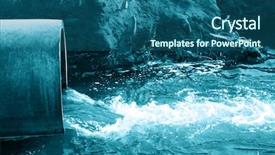  Presentation with danger - PPT layouts featuring danger water pipe background and a ocean colored foreground