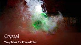  Presentation with black magic - Presentation theme having dangerous goods - alchemy black magic witch craft background and a tawny brown colored foreground