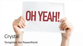  Presentation with hazmat placard - Presentation theme having dangerous goods - oh yeah placard isolated background and a white colored foreground