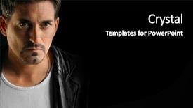  Presentation with black man fashion - Slides having dangerous goods - tough looking man wearing black background and a black colored foreground