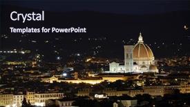  Presentation with renaissance - PPT theme having dante - beautiful renaissance cathedral santa maria background and a wine colored foreground