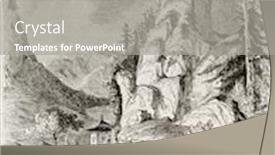  Presentation with danube - Cool new PPT theme with danube bank old view by unidentified author published on magasin pittoresque paris 1843 backdrop and a gray colored foreground