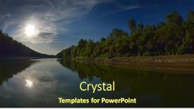  Presentation with danube delta - Beautiful PPT theme featuring danube-delta-landscape-dobrogea-romania backdrop and a wine colored foreground