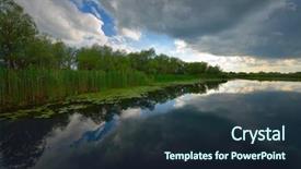 Presentation with danube delta - PPT theme with danube delta landscape background and a  colored foreground