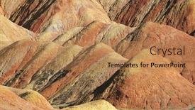  Presentation with sandstone - Amazing PPT theme having danxia-red-sandstone backdrop and a coral colored foreground