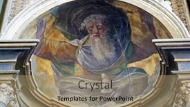  Presentation with church altar - Slide set consisting of dapci-croatia-september-22-2013 background and a coral colored foreground