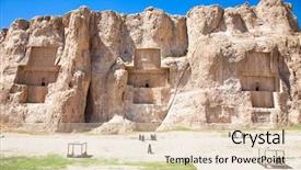  Presentation with kings - Audience pleasing slide deck consisting of darius - naqsh-e rostam tomb of persian backdrop and a lemonade colored foreground