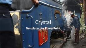  Presentation with train railway - Beautiful slides featuring darjeeling-india-december-3 backdrop and a ocean colored foreground