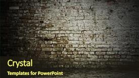  Presentation with dark ages - PPT theme with dark ages - old room with a brick background and a tawny brown colored foreground