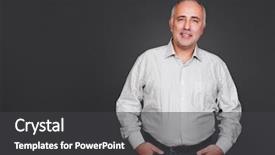  Presentation with senior study ukraine revolution - PPT theme featuring dark ages - smiley senior man standing near background and a dark gray colored foreground