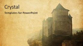  Presentation with current - Slides enhanced with dark ages - vintage paper textures khotyn fortress background and a lemonade colored foreground