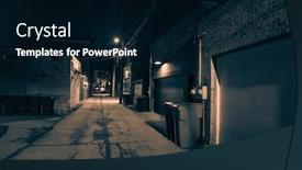  Presentation with dark night - Slides featuring dark-and-eerie-urban-city background and a black colored foreground