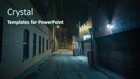  Presentation with dark night - Beautiful PPT layouts featuring dark-and-eerie-urban-city backdrop and a wine colored foreground