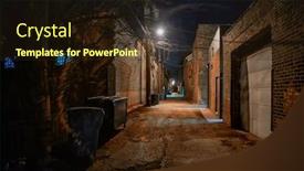  Presentation with dark night - Cool new theme with dark-and-eerie-urban-city backdrop and a wine colored foreground