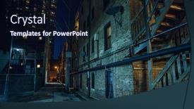  Presentation with dark night - PPT layouts having dark-and-eerie-urban-city background and a wine colored foreground