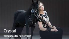  Presentation with black woman - Amazing presentation design having dark background american miniature horse backdrop and a  colored foreground