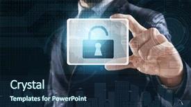  Presentation with terrorism - Presentation enhanced with dark background concept of cyber background and a navy blue colored foreground