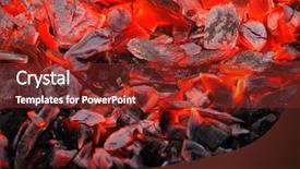  Presentation with burning coal - Beautiful PPT theme featuring dark background from the burning backdrop and a tawny brown colored foreground