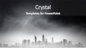  Presentation with ghetto gritty dark chicago city - Slide deck enhanced with dark background image of modern background and a dark gray colored foreground