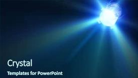  Presentation with spotlight - Theme consisting of dark background with spotlight background and a navy blue colored foreground